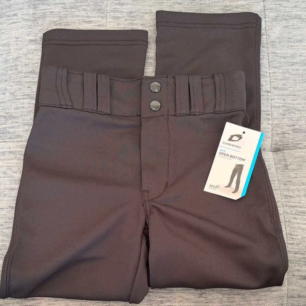 Kids Black Baseball Pants NWT